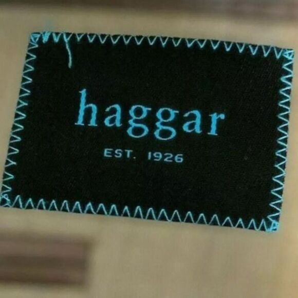 Haggar Jacket Mens 44 Notched Lapel Long Sleeve Flap Pockets Sport Coat Formal - Picture 6 of 8